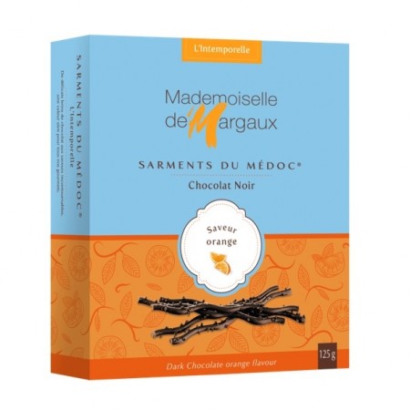 Mademioselle de Margaux - Sarments du Medoc Mørk sjokolade med appelsin , 125g